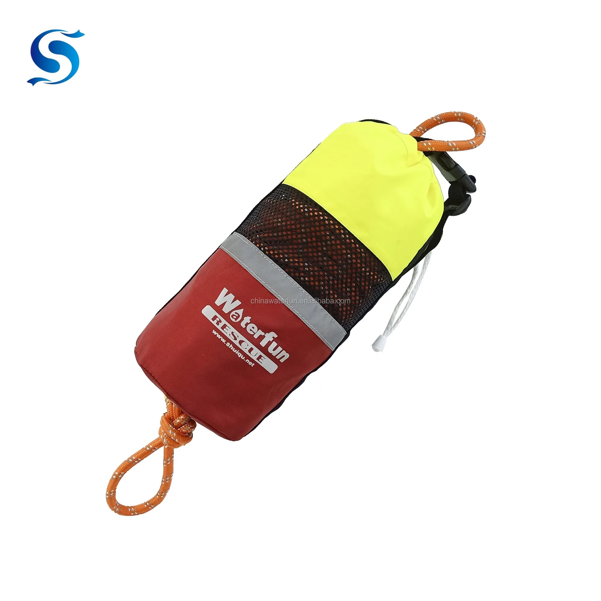 
Strong Throw Rope Bag Factory Provide Pro Compact Rescue Throw Rope Bag with 20m Reflective Floatation Rope 