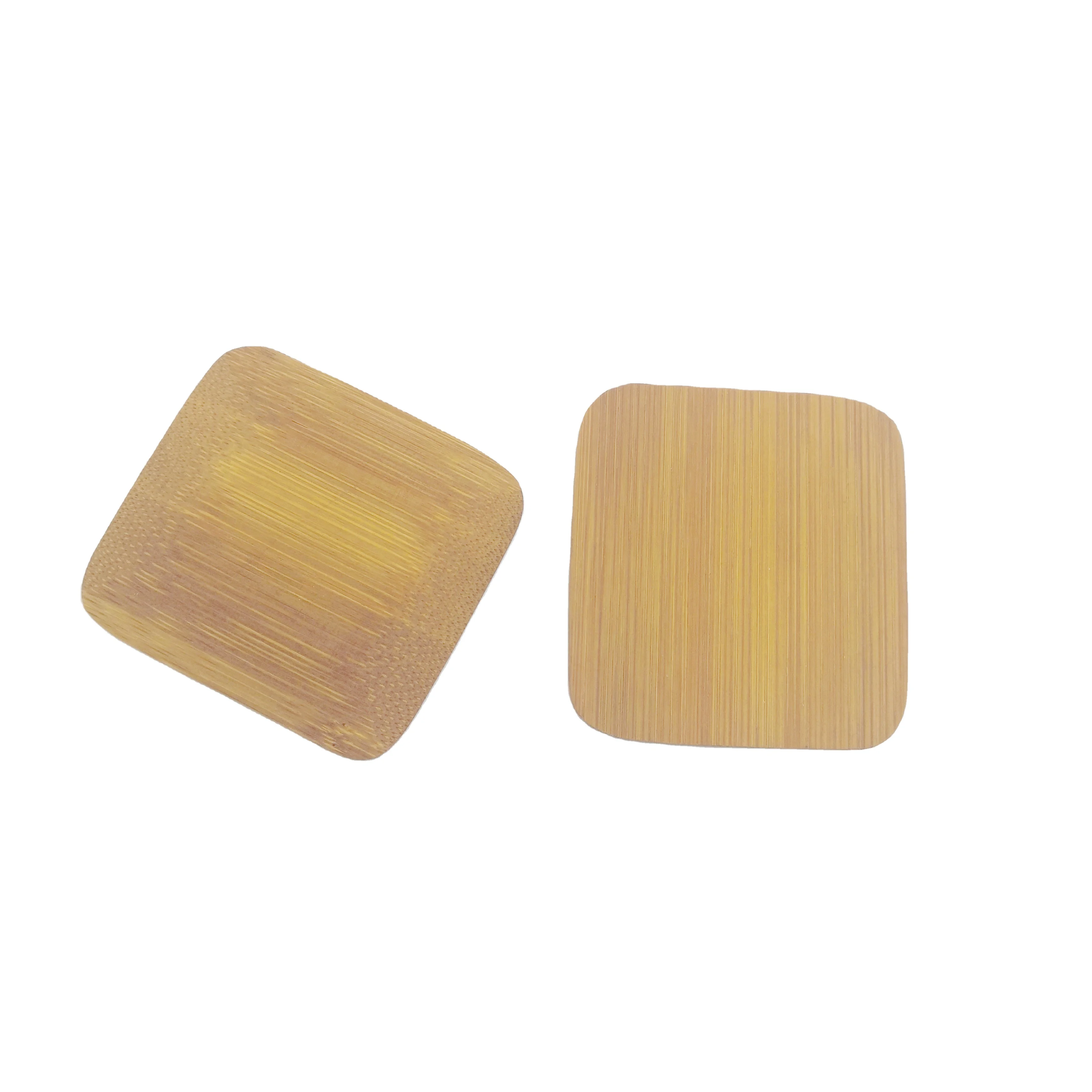 Eco-friendly 7x6.5cm bamboo ice scraper with logo