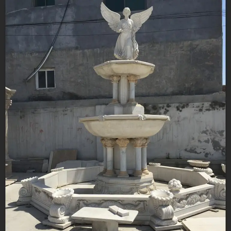 turkey indoor outdoor rocks selling beautiful handmade angel cantera hexagonal garden antique round moving stone fountains