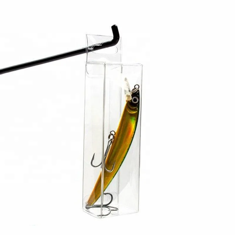 Custom Recyclable Clear Plastic Folding Fishing Lure Boxes