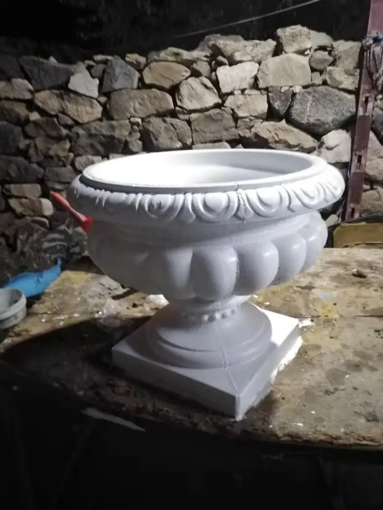 Diameter 60cm/23.6 Inches Cement Concrete Planter Flower Pot Molds for Outdoor Garden House Building Decoration