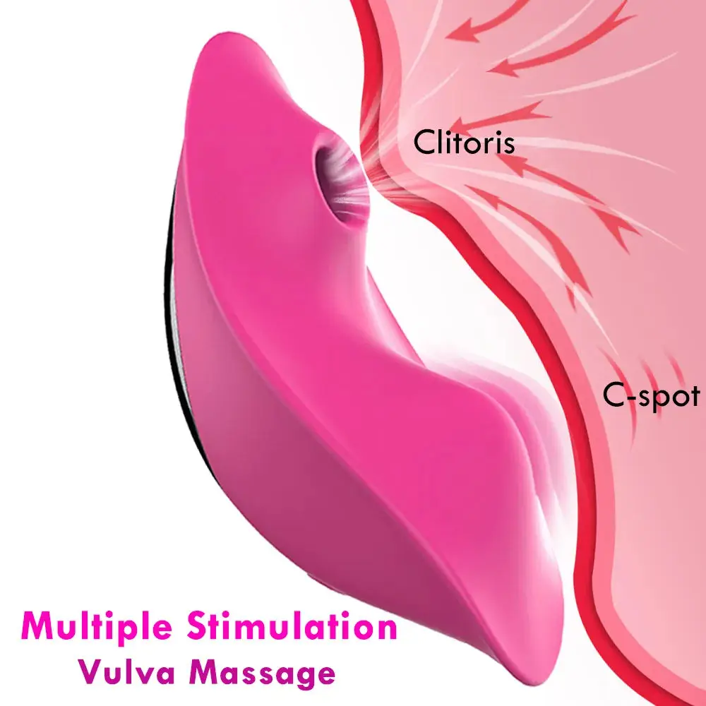 APP Remote Control Female Wearable Massager Panty With Clitoral Nipple Suckingr Silicone Adult sex toys Rose Vibrator for woman