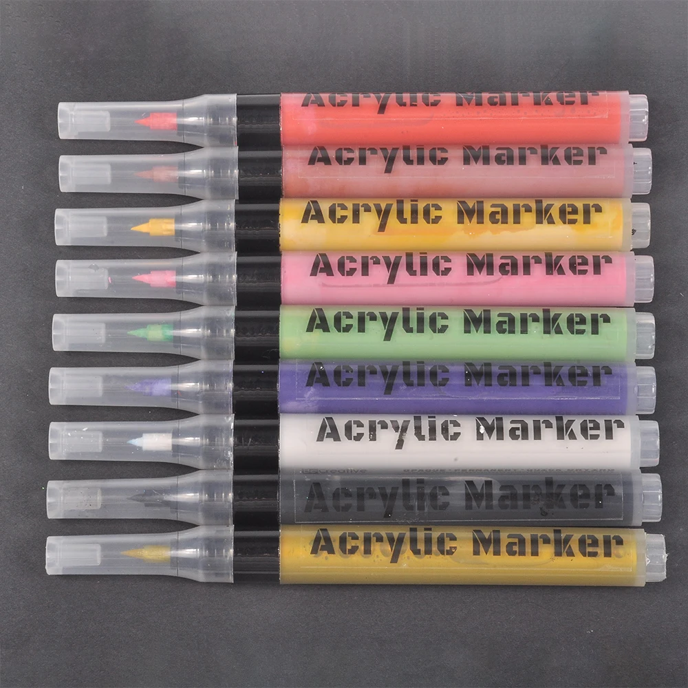painting 12/24/36/48/60 colors acrylic marker waterproof drawing multicolor markers brush pens set graffiti diy crafts