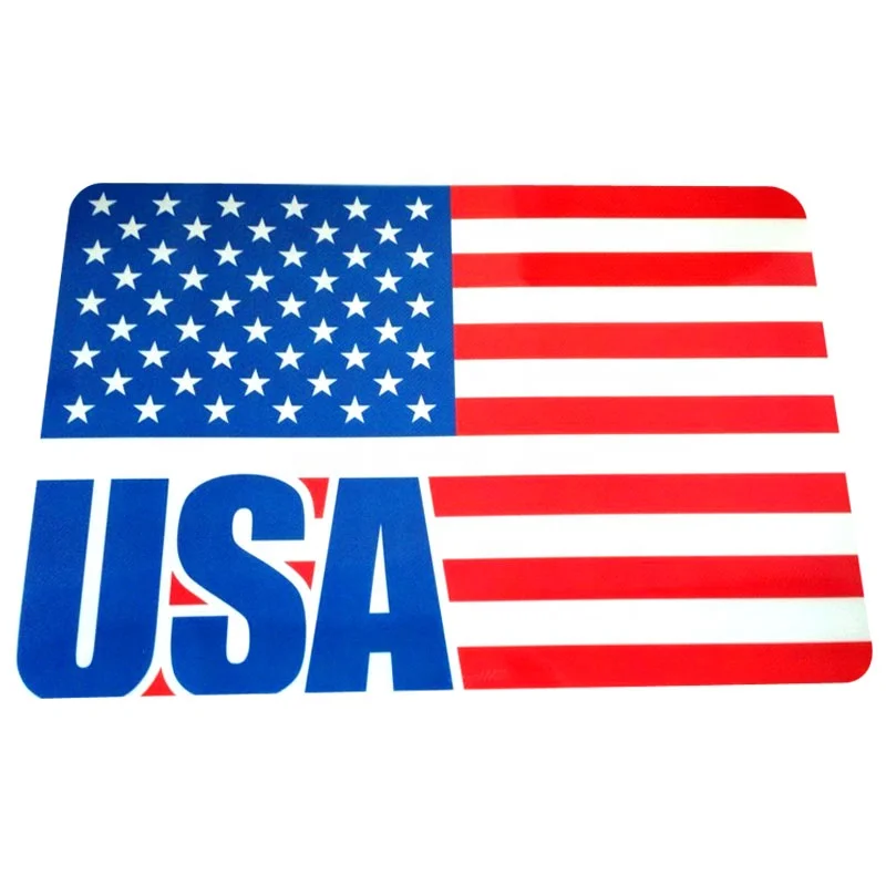 Flag Disposable Placemats Waterproof Customized Printed Clear Plastic Mat,Table mat,Placemat