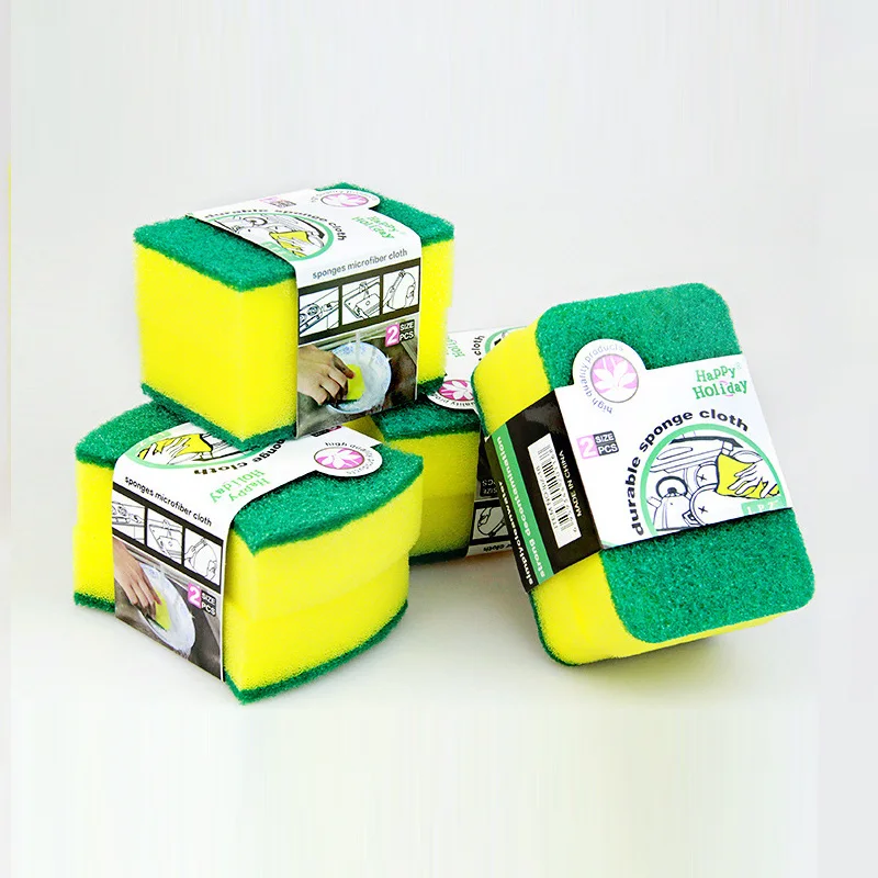 Dish sponge cleaning cloth Kitchen supplies Dishwashing cloth Household cleaning cloth rag emery magic wipe