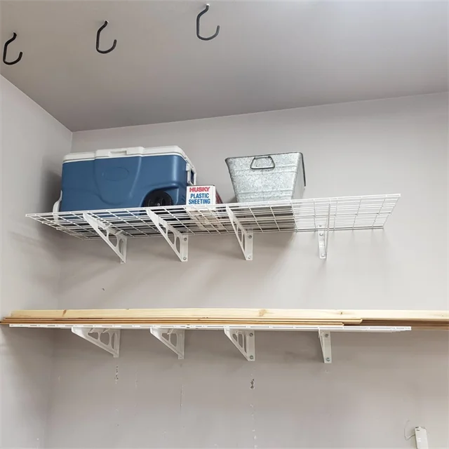 Wholesale Garage Ceiling Storage Rack Warehouse Rack Metal Frame Ceiling Shelf For Garage