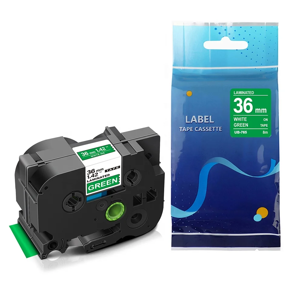 TZe-765 TZ765 белого, зеленого цвета, запечатанных лент для замены для Brother P-touch принтера