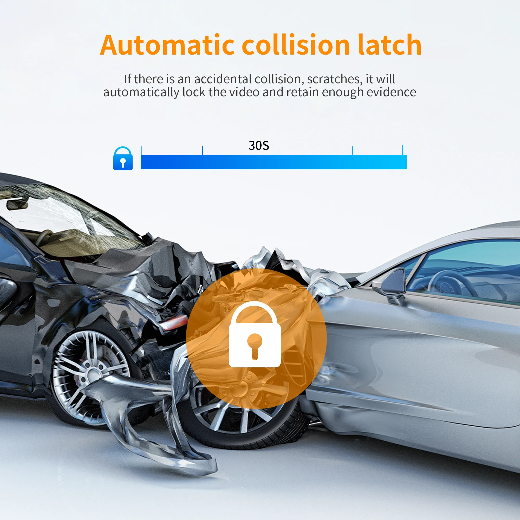 AutoSight Front and Rear Car Camera 1080P With APP Parking Monitor Dash Cam Mirror Car Black Box Dual Len Auto Video Recorder