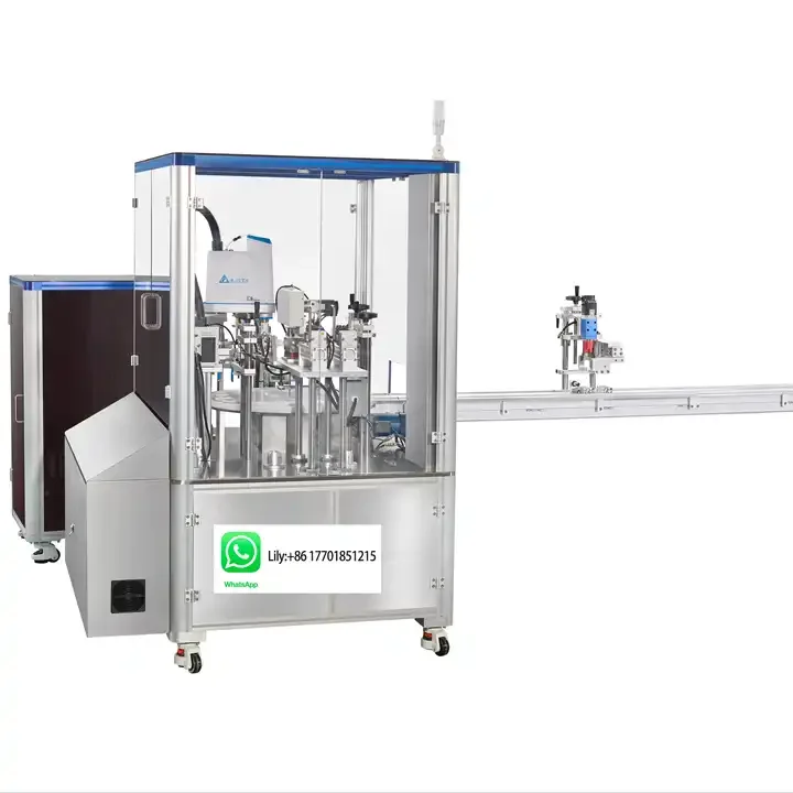 liquid filling machine with vacuum suction system