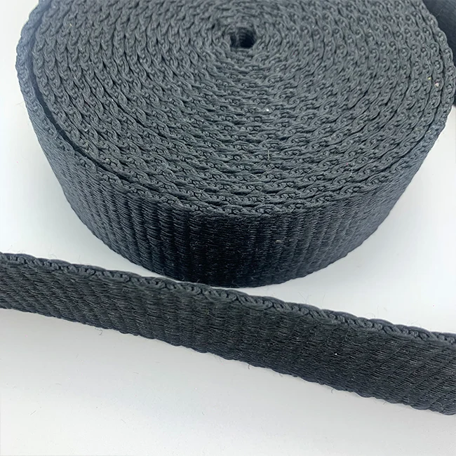 kev webbing straps 25mm 38mm   yellow color para aramid webbing for flame-resistant equipment