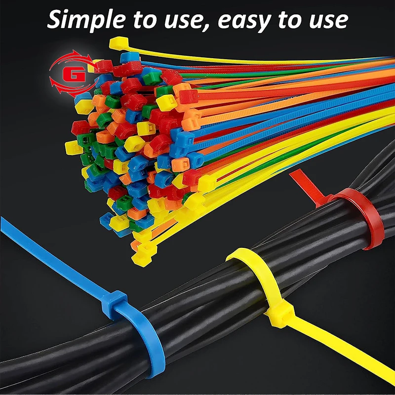 China supplier nylon 66 pa 66 material plastic nylon cable tie supplier cable clamp strap wraps