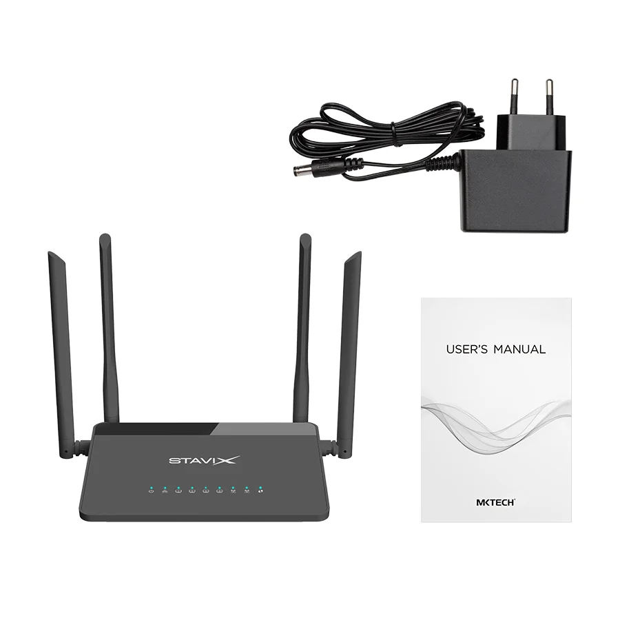 STAVIX AC1200 Dual Band Easy Mesh WiFi 5 Router