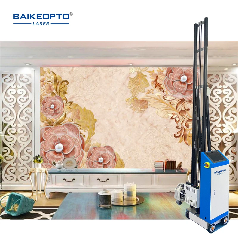 UV Intelligent Vertical Wall Printer Digital Varnish Inkjet Printing Machine Inkjet Wall Mural Printer DX7