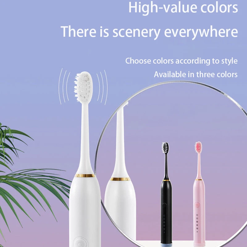 Electric Toothbrushes Smart Sonic Whitening Soft Brush Rechargeable 6 Modes 4 Heads Electric Toothbrushes