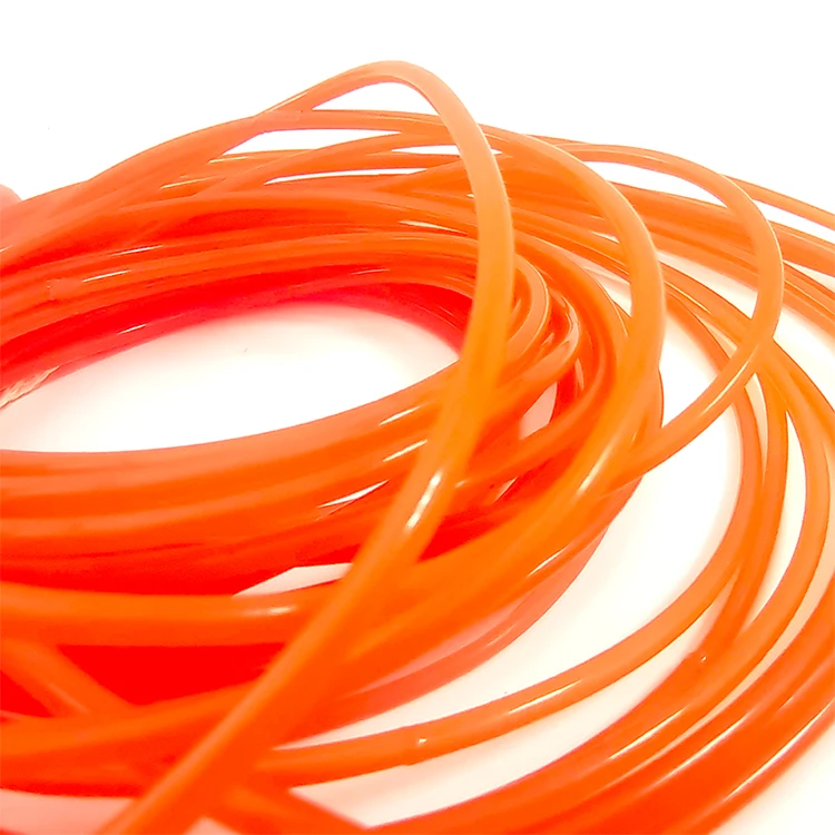 High-strength Green/orange Pu Polycord Food Grade Polyurethane Drive Round Smooth Belt For Tempering Furnace