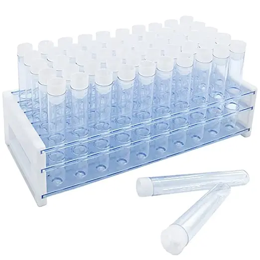 Plastic Test Tube Rack 50 Well Holder for Diameter 13mm Test Tubes