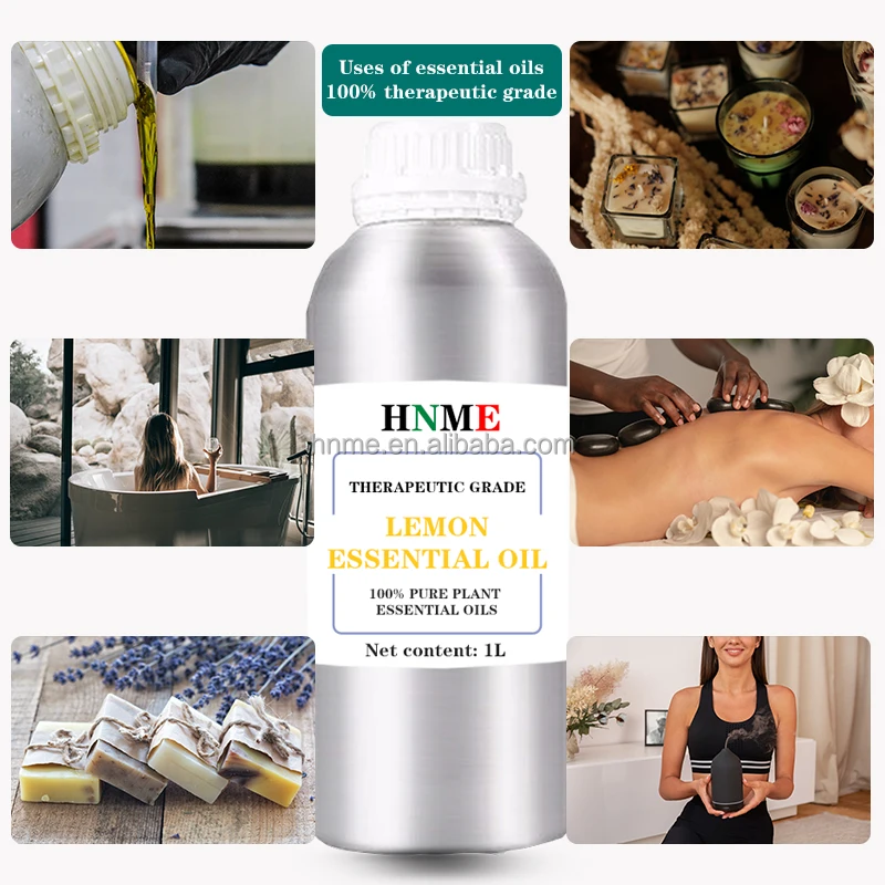 Top Organic Fruit Lemon Essential Oil 100% Pure Plant Therapy Grade Essential Oil Purify Air Whitening Remove Melanin 1L