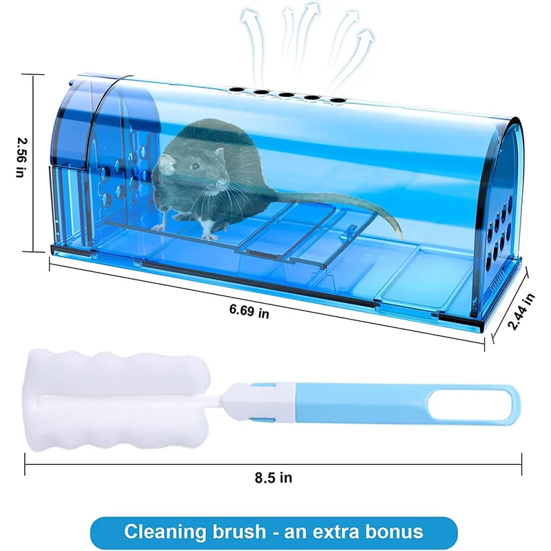 Cheap price reusable Humane Mouse rat Traps Catch and Release No Kill Mouse Traps plastic rodent trap