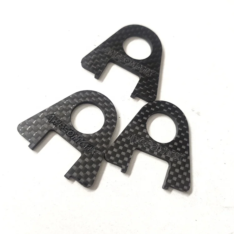 Carbon Fiber Sheet with Engraved Letterings