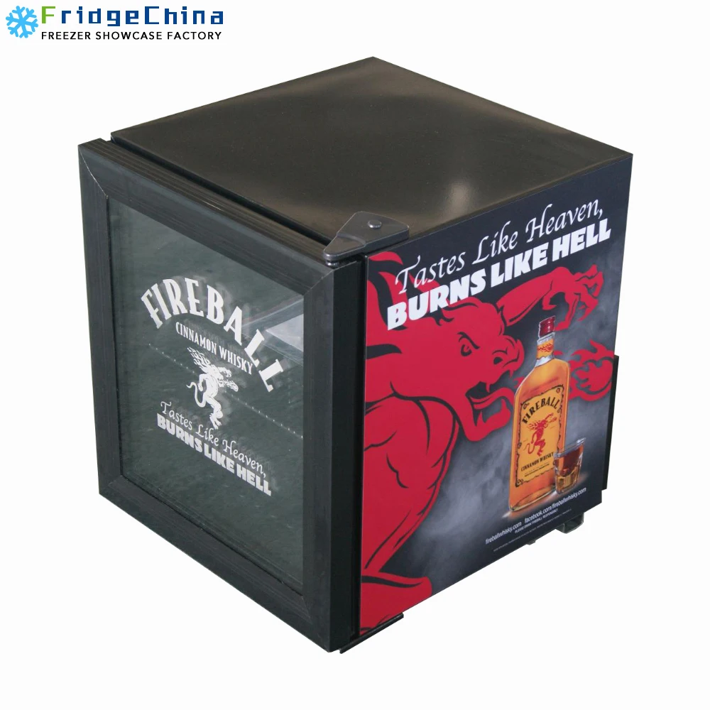 FridgeChina компрессор мини-бар холодильник/охладитель напитков/дисплей холодильник