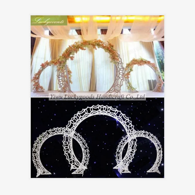 LG20180417-3 White decorative PVC arches wedding party favor PVC carving arch