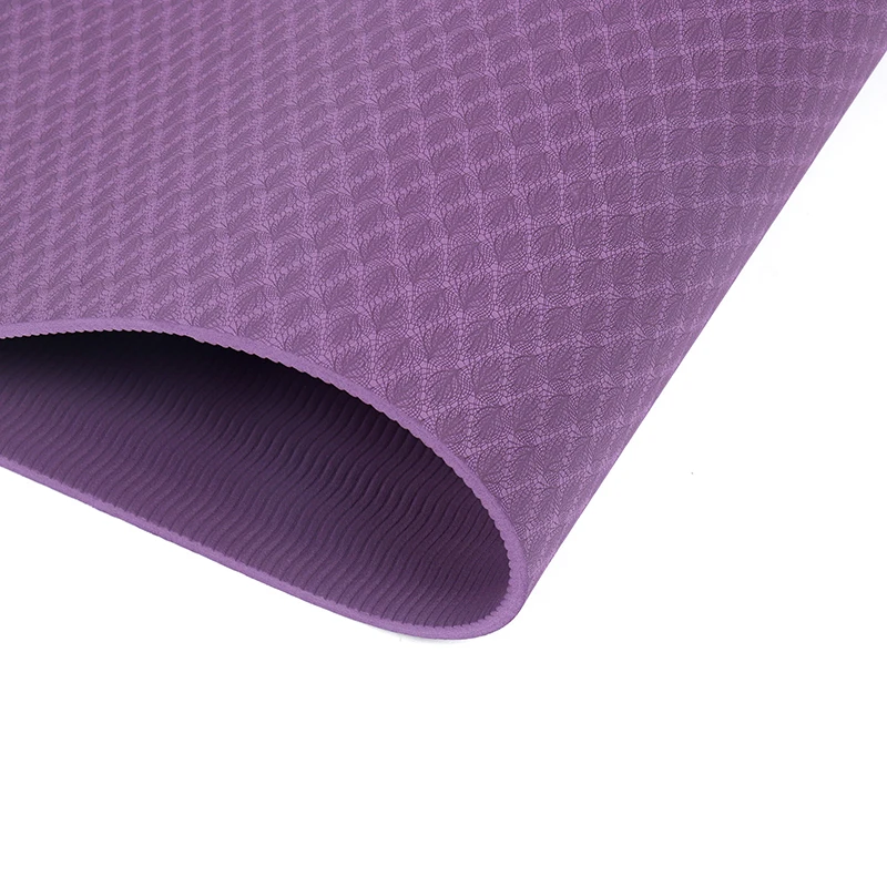TPE yoga mat Eco-friendly double layer sports mat Custom yoga Non-slip fitness mat