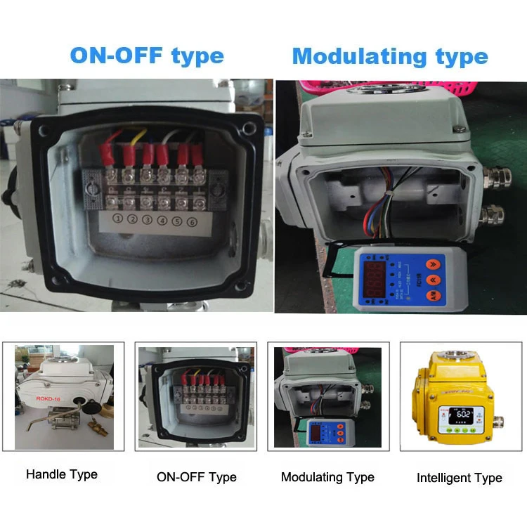 90 Degree Rotary regulation 12V 24v 4-20mA electric valve motorized electric rotary actuator for ball/butterfly valve