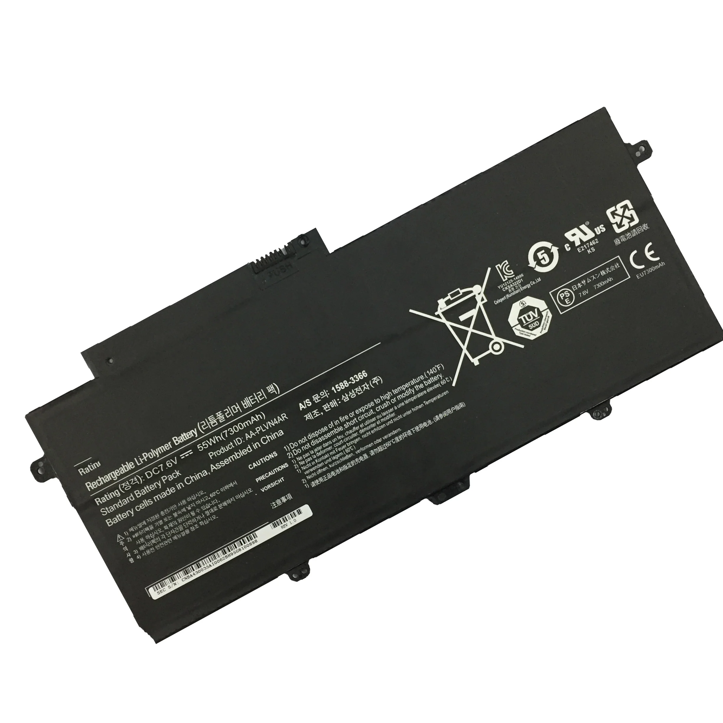 
7.6V 55wh/7300mAh AA-PLVN4AR Laptop Battery For SAMSUNG NP-940X3G NP-910S5J NP-930X3G 940X3G NP910S5J 