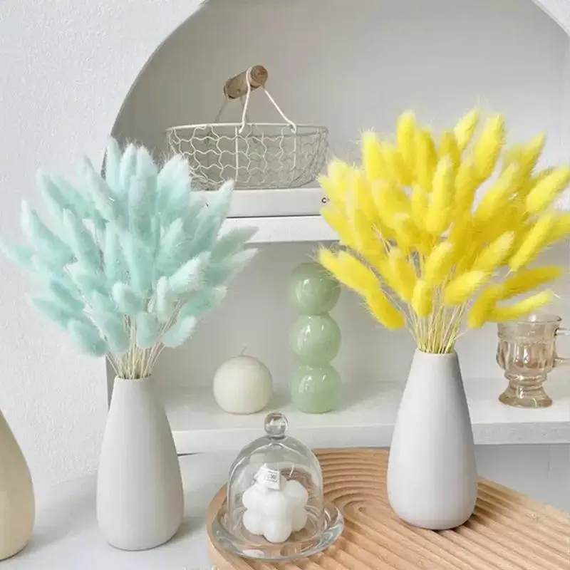 Bunny Tail Bouquet Artificial Dried Grass For Home Decoration Floral Design And Soft Texture