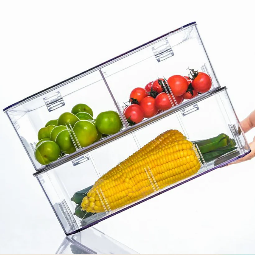 Бытовой пластиковый холодильник, контейнер для хранения пищевых продуктов, контейнер для фруктов, диспенсер для пищевых продуктов