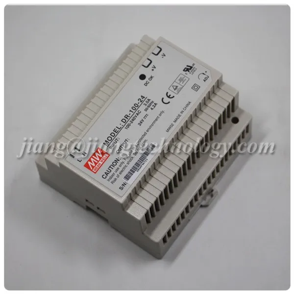  Meanwell Single Output Smps DIN Rail 24V 100W DR-100-24 DC power supply Din