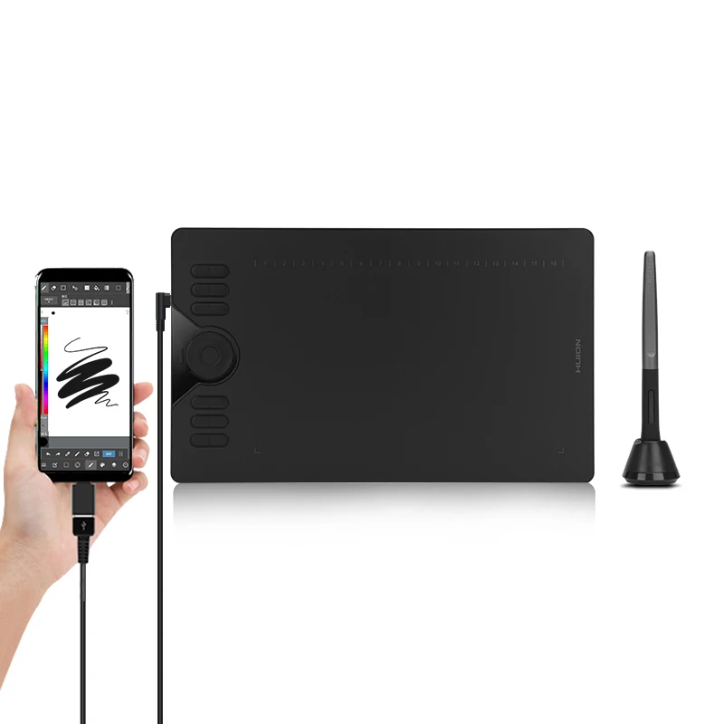  Цифровой графический планшет Huion HS610 с функцией подключения к компьютеру онлайн-обучение PDF