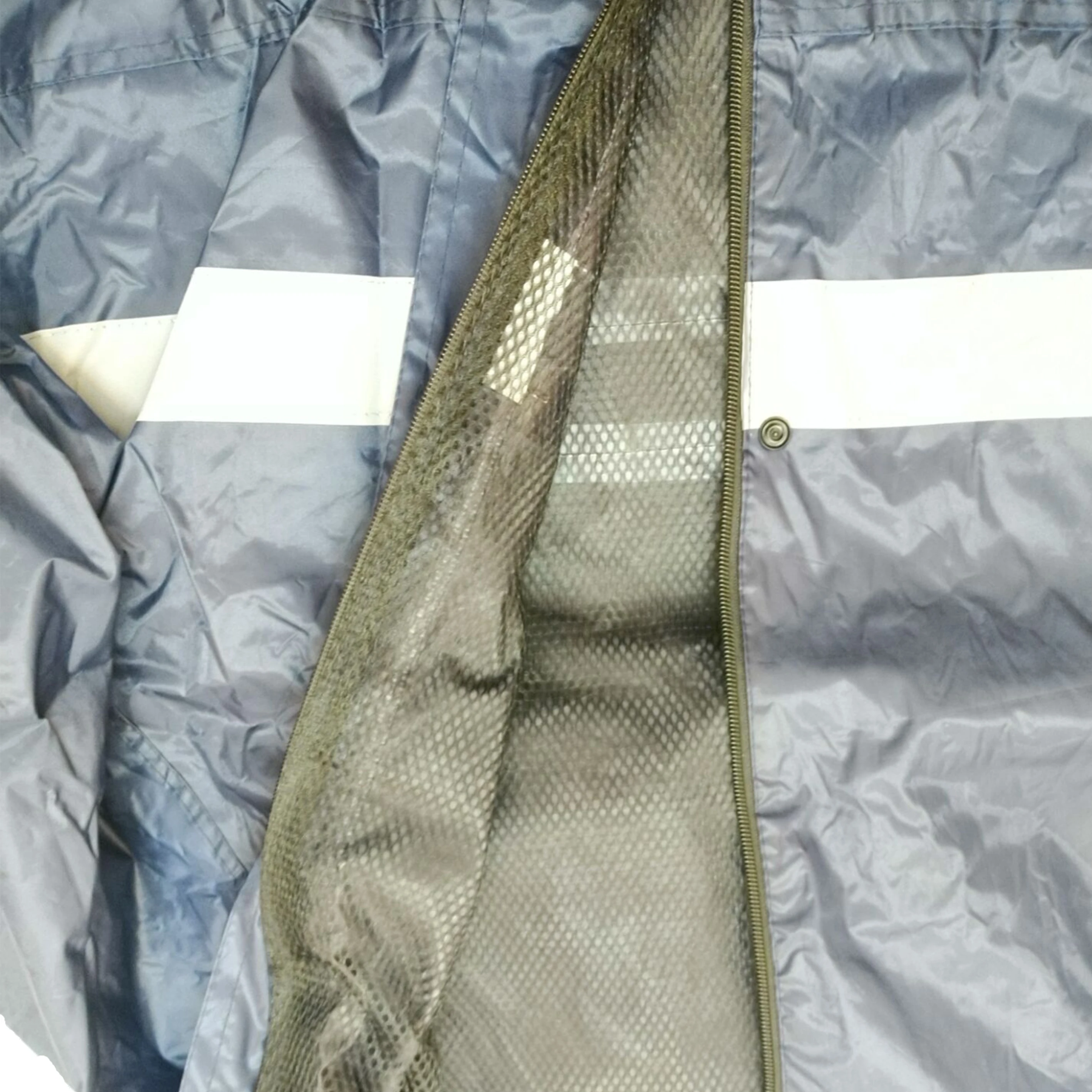High Quality Double Layer 210T Polyester Taffeta /Pvc With 5Cm Reflective Tape 2Pcs Pants & Jacket Rain Uniform