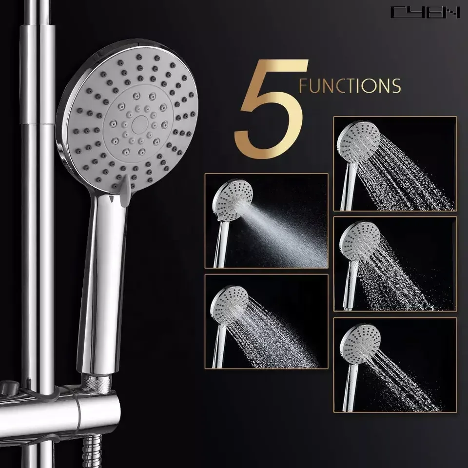 CYEN factory price direct manufacturer special price thermostatic chrome finish brass body shower set shower system