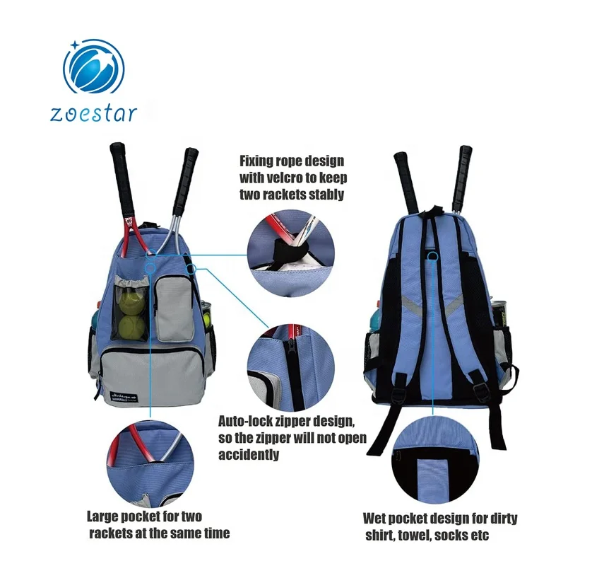 custom tennis racket bag Tennis backpack fasionalable tennis bags