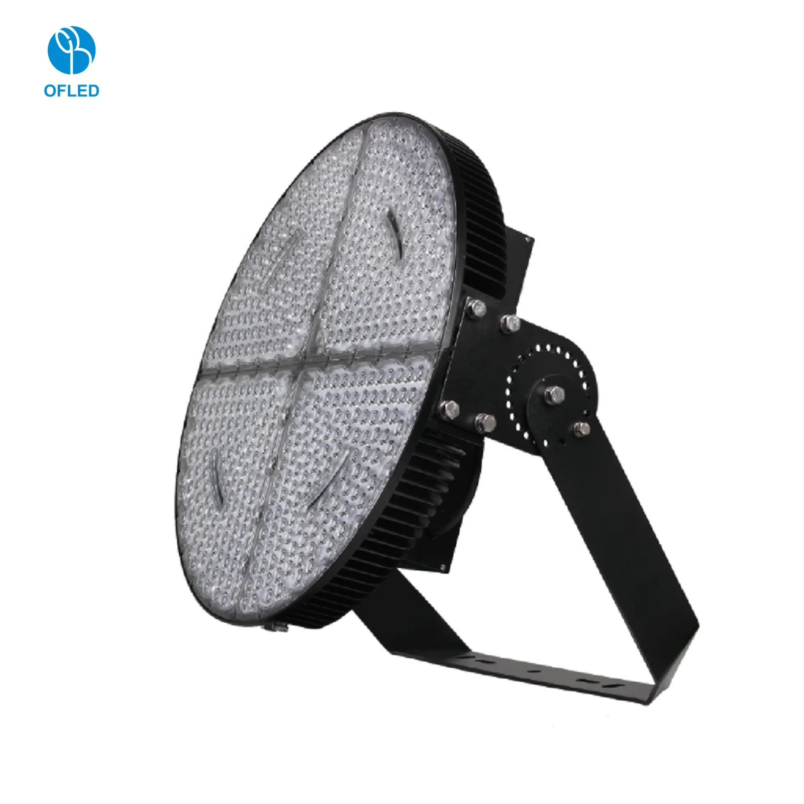 Round LED Stadium Lights Outdoor 500W 1000W 150lm/W IP65 Sport Fields Cricket Softball Tennis Court Light
