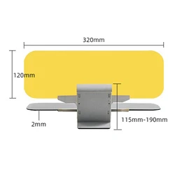 2 в 1 Автомобильный удлинитель солнцезащитного козырька для дня и ночи Универсальный антибликовый удлинитель для лобового стекла Защита от солнца для вождения