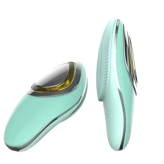 Home Face Cleansing Brush Multi functional with micro current red LED light for blackheads removing