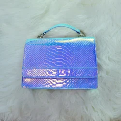 girls snakeskin bag colorful purse ladies fashion handbags China messenger women clutch bags