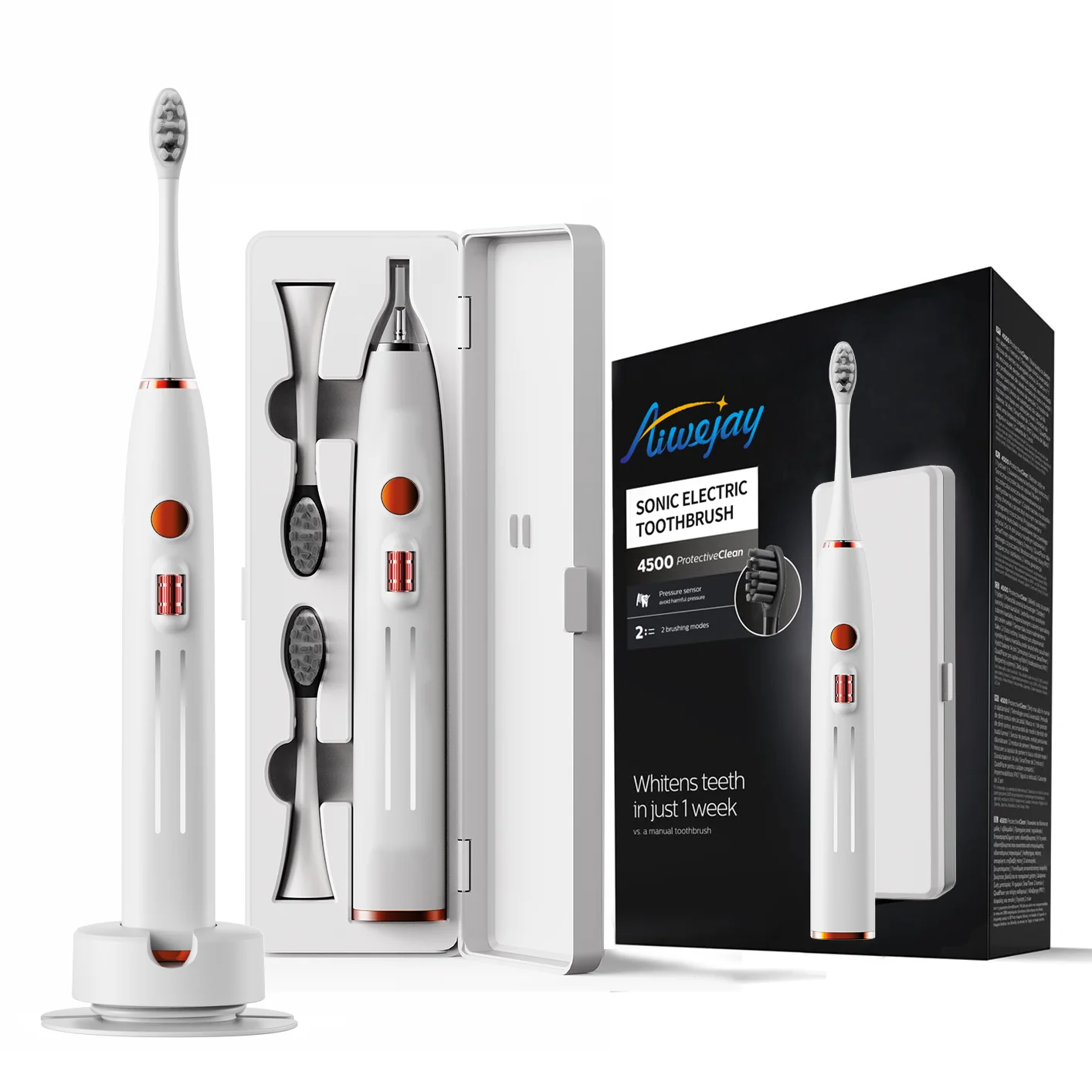 2024 New Best Sellers Custom Wireless Rechargeable Adult Electronic Toothbrush Sonic Electric Toothbrushes With Roller