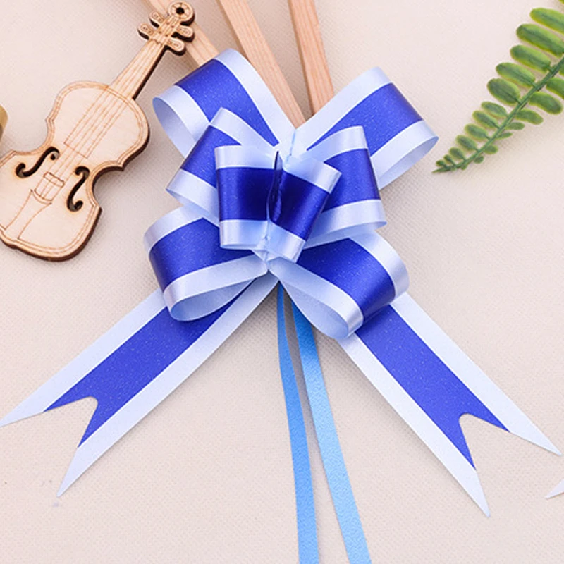Hot Sales Christmas Wedding Birthday Anniversary Packing Decorations Gift Basket Box Bag Wrap Decorations Ribbon Pull Bows