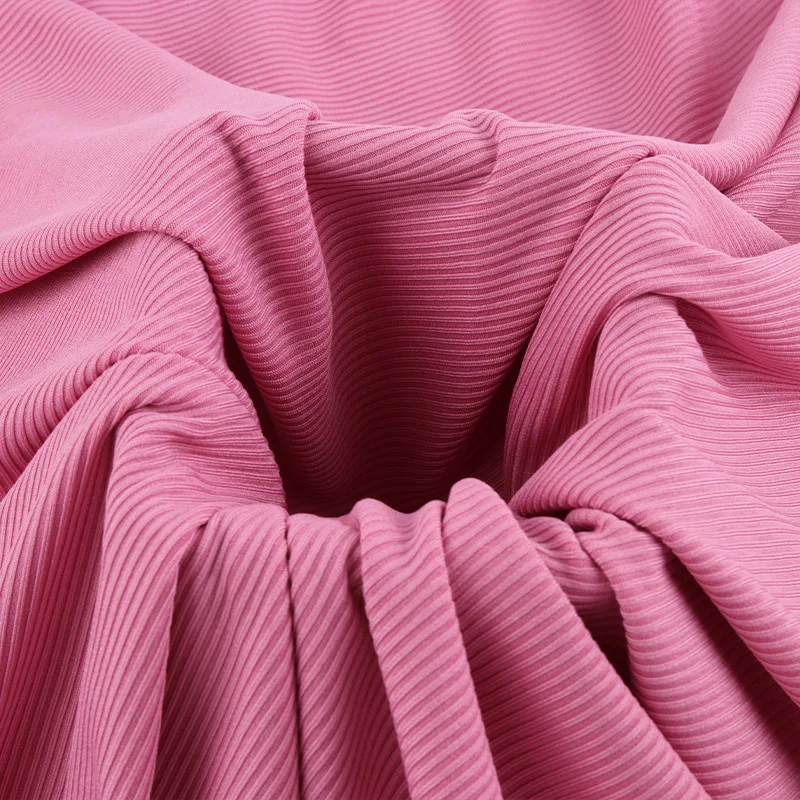 Multicolor Stocks Women Loose Flared Pant Casual Printing Sport Yoga Long Wide-leg Pant Jersey Polyester Spandex Ribbed Fabric