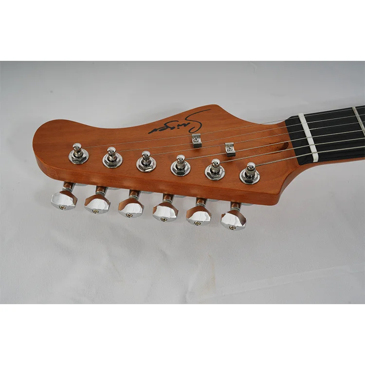 Made in China e-shop wholesale price Custom Carved panel 6 steel strings beginner st electric guitar electric acoustic