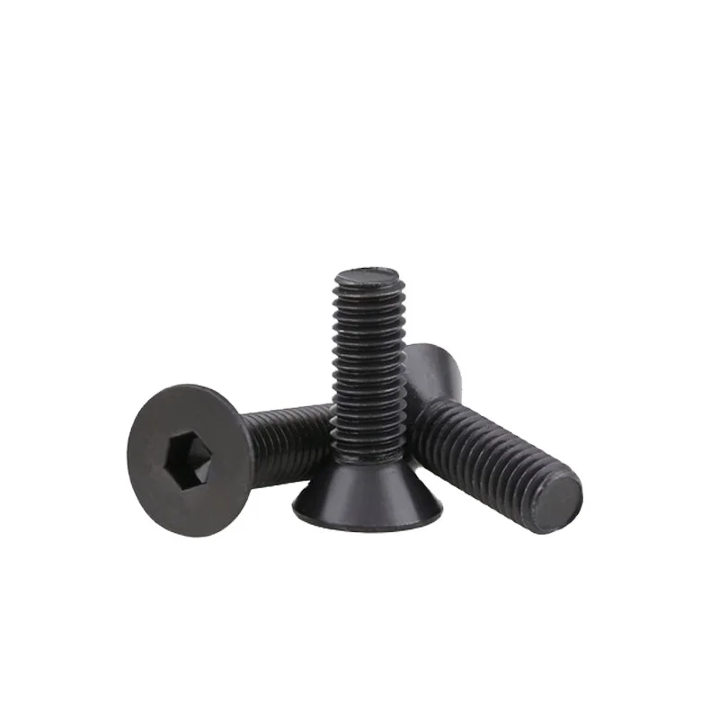 
Black Nylon plastic countersunk flat phillips head screws in stock 