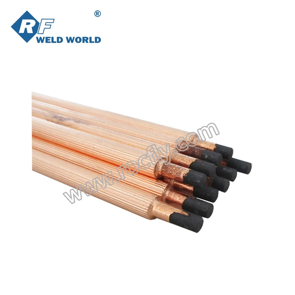 DC Copper Coated Jointed Arc Air Gouging Carbon Electrode Rod 10*430mm