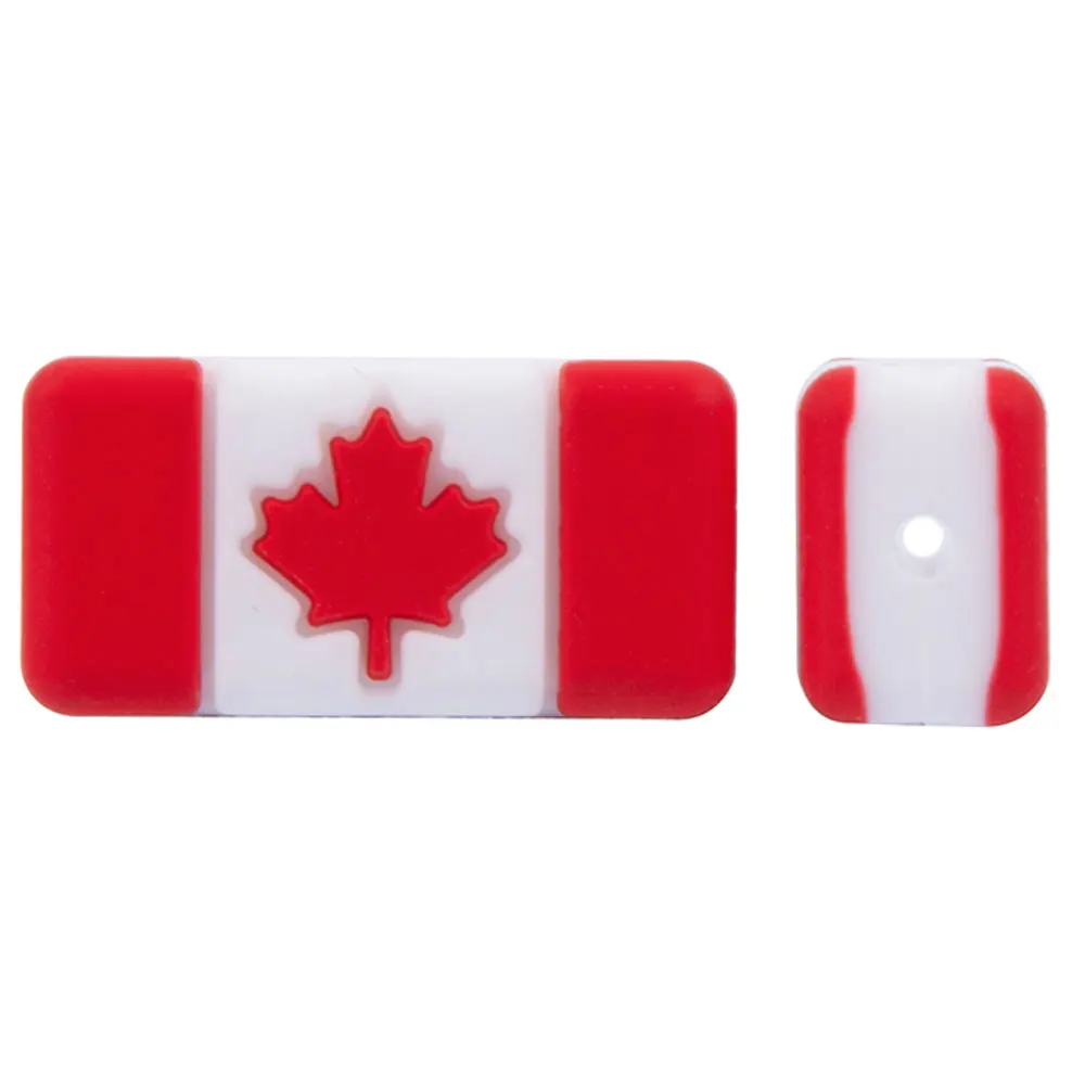 food grade silicone USA Canada Australia 17 countries national flag bpa free silicone focal beads for pens making