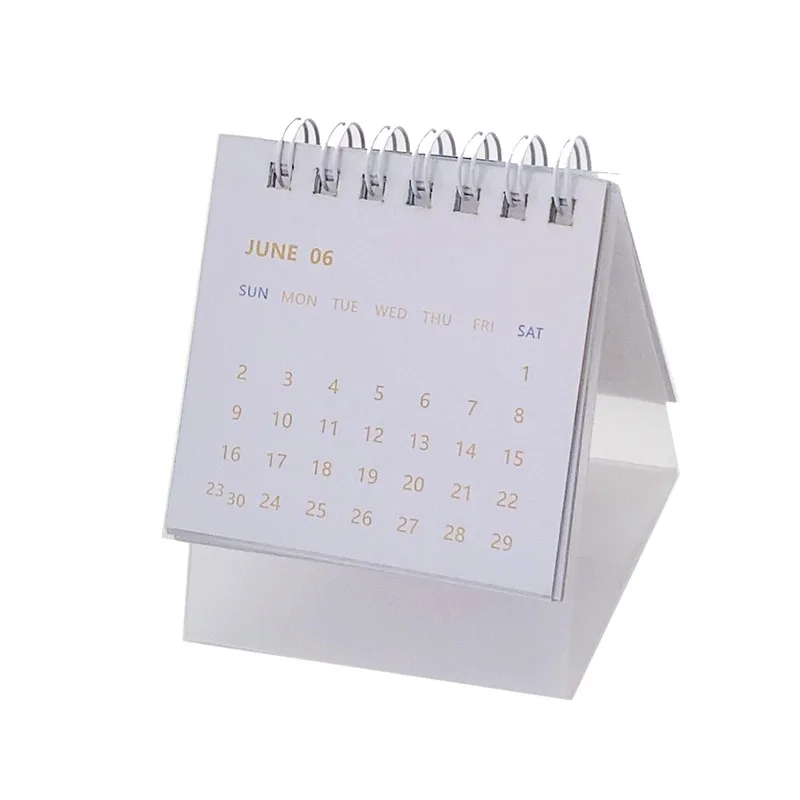 Custom pocket calendar a4 personalized photo calendars offset paper new table calendar for company gift ideas 2024