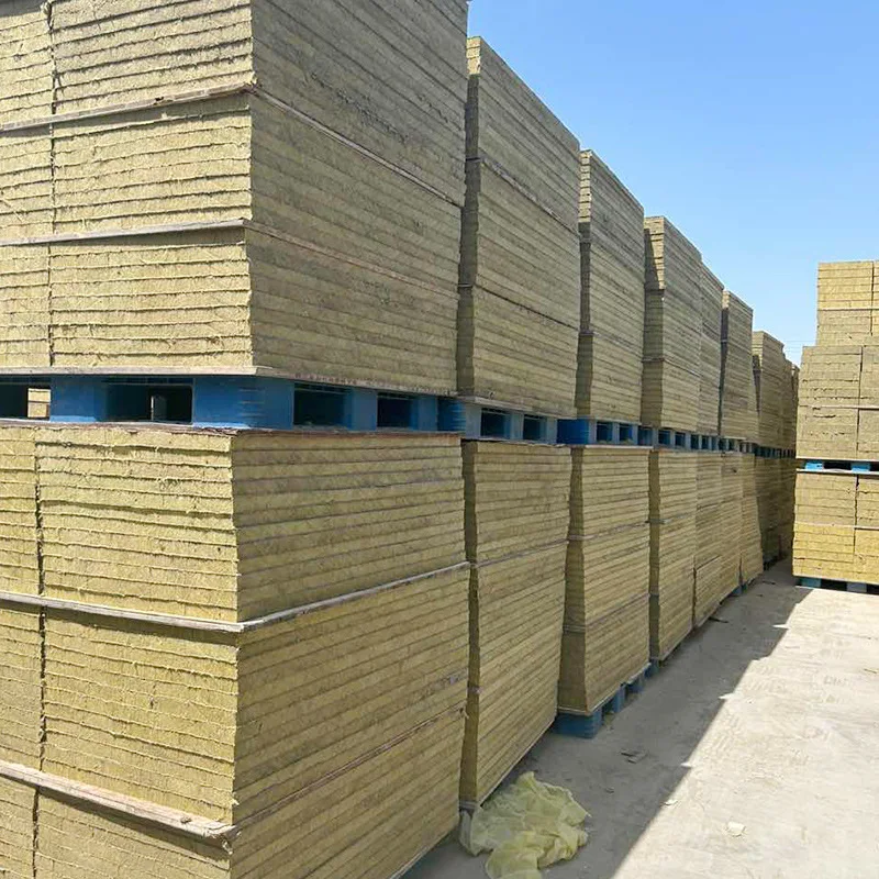Fire resistant rock wool panel insulation materials board rock wool sandwich panels insulation plant mineral wool