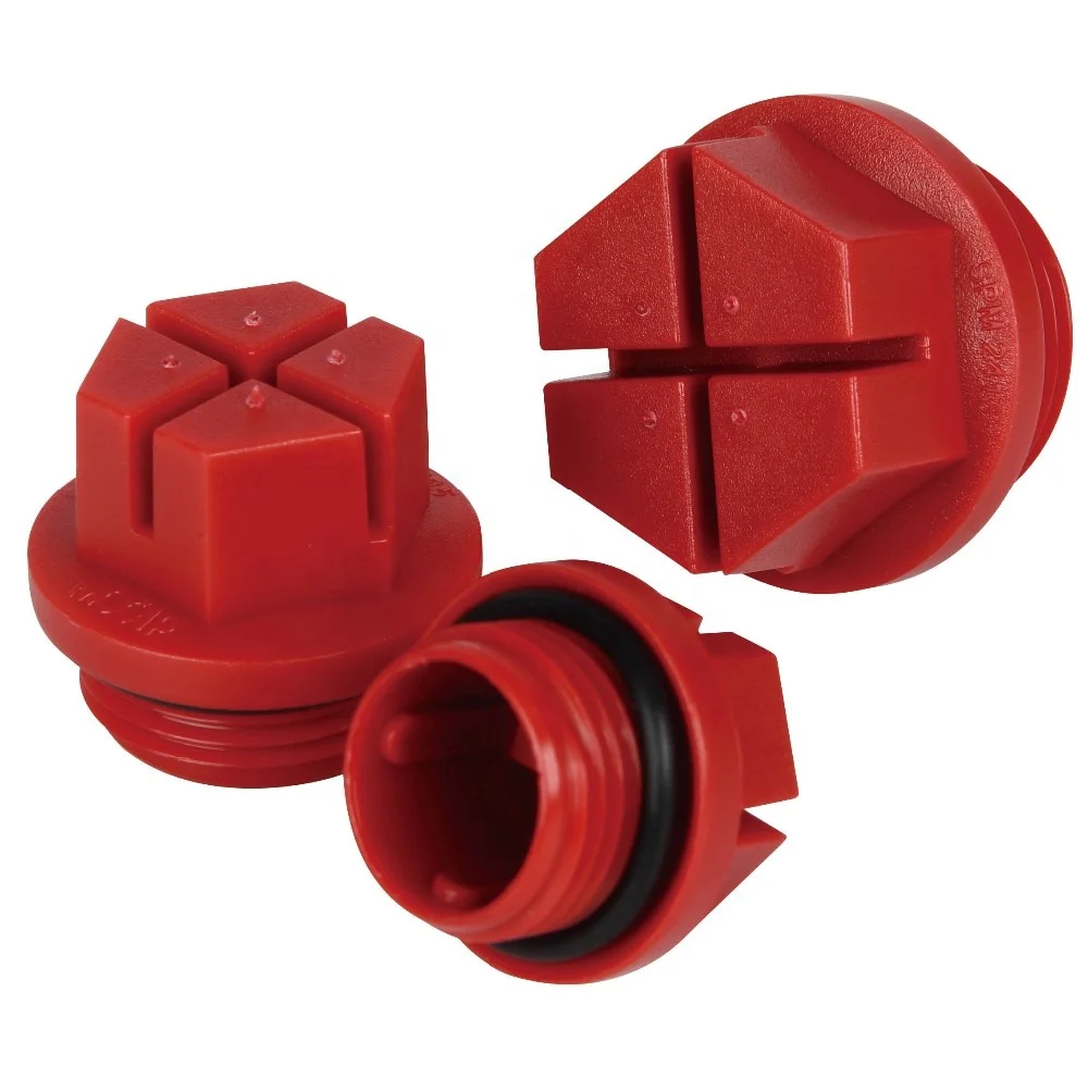 Connector sealing up pipe stop water hexagon threaded protection hard plugs
