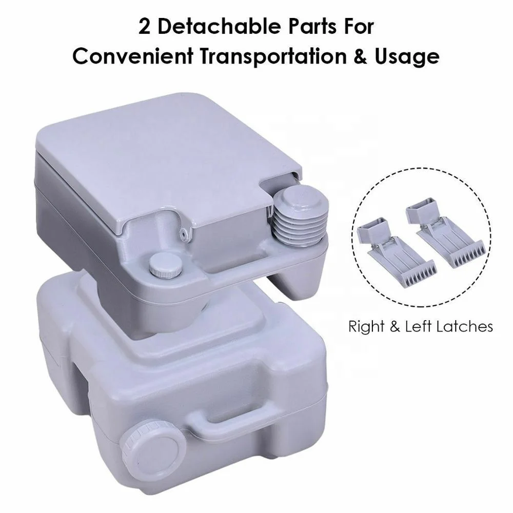 
5.3 Gallon 20L Portable Toilet Flush Travel Camping Outdoor/indoor Potty Commode S 